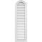 Ekena Millwork Round Top Surface Mount PVC Gable Vent w/ 2"W x 2"P Brickmould Sill Frame, 12"W x 42"H GVPRT12X4203SN - alternate 1